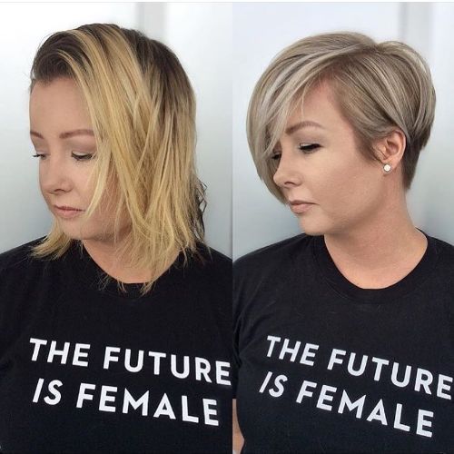 Pixie Bob for Thick Hair and a Round Face