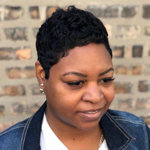 Round Face Short Natural Styles For Black Hair